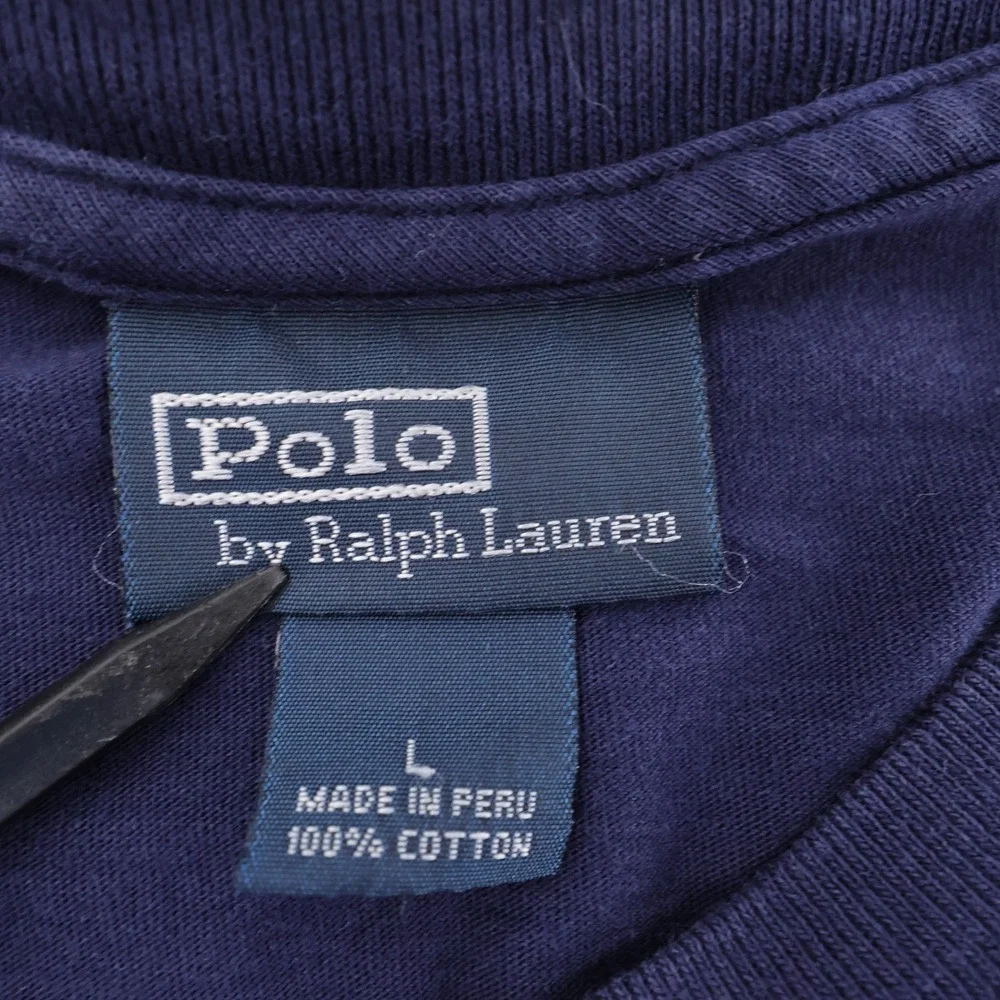 Polo‎ Ralph Lauren Pony Logo T-Shirt Navy Blue Short Sleeve Mens L